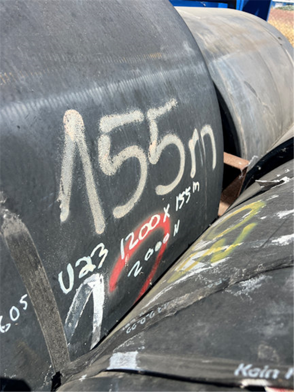 1 Unit - Used Fenner Dunlop Conveyor Belting, 1200mm W X 155m L (approx. 47" W X 508.5' L))